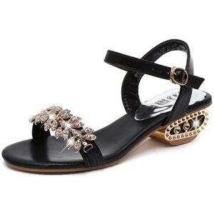 Vinc Sommer-Damen-Sandalen, Modische, Bequeme Keilabsätze Von Höchster Qualität Schwarz 39
