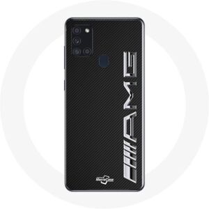 Samsung Galaxy A21s Amg Logo Carbon Texture Hülle