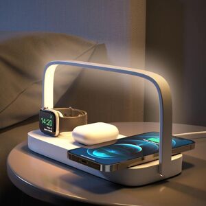 Bai Fen Bai Electronic Kabellose Ladestation, 3-In-1-Ladestation, Nachtlicht, Iphone 12/13/14/15 Pro/13 Mini/13 Pro Max/12 Pro, Airpods
