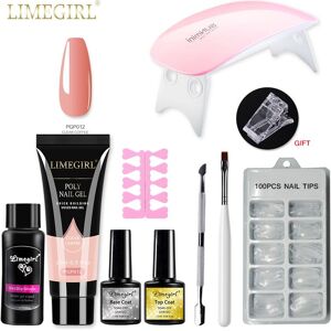 ART Acryl-Maniküre-Set, Poly-Uv-Gel-Verlängerungs-Nagel-Set, Komplett-Set Für Nägel, Gel Zur Verlängerung, Semi-Permanente Poly-Gele-Set, Nagel-Werkzeuge
