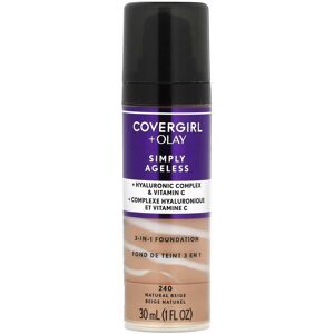Covergirl, Olay Simply Ageless, 3-In-1-Foundation, 240 Natural Beige, 1 Fl. Oz. (30 Ml)