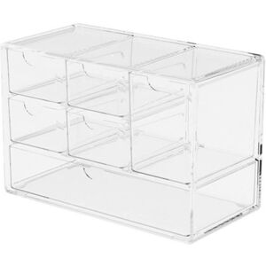 House & Kitchen Aufbewahrungsbox Mit 3 Ebenen Und 6 Fächern, Zur Klassifizierung Von Schmuck Und Kosmetik, Mit Ausziehbaren Schubladen
