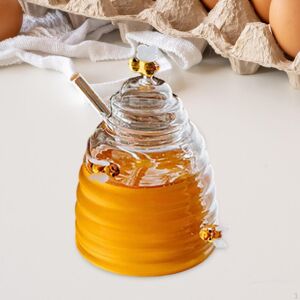 Quality Life Honey Pot Jar, Multifunktionale Küchenutensilien, Glasflaschen-Aufbewahrungsbehälter Für Bürotisch