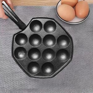 Chic Home Antihaft-Backform Mit 12 Löchern, Für Die Hausmannskost, Ideal Für Takoyaki, Oktopusbällchen, Pfannkuchenbällchen, Küchenutensilien Germany
