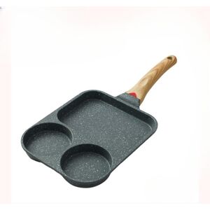Yszq Home 3-In-1 Hamburger Pfanne Spiegelei Pfanne Medizinische Stein Antihaft-Pfanne Spiegelei Pfanne Pfanne Frühstück Pfanne 22cm