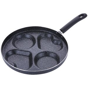 Perphin Direct Vier-Loch-Omelettpfanne Für Eier, Schinken, Pfannkuchen, Bratpfannen, Kreative Antihaftbeschichtung, Kein Ölrauch, Frühstücksgrillpfanne, Kochtopf