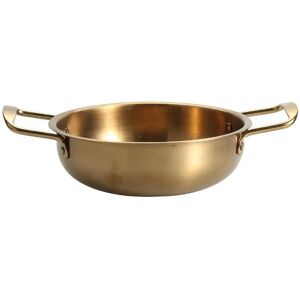 Be Free Wok Mit Effizienter Wärmeleitung, Wok-Bratpfanne Aus Edelstahl Zum Kochen Im Induktions- Und Gasofen Mit Antihaftbeschichteter Oberfläche Gold 20