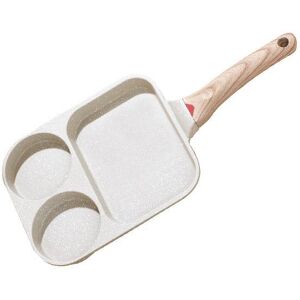 Yszq Home 3-In-1 Hamburger Pfanne Spiegelei Pfanne Medizinische Stein Antihaft-Pfanne Spiegelei Pfanne Pfanne Frühstück Pfanne 22cm