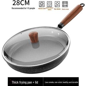 Wow Home Antihaftbeschichtete Bratpfanne Aus Medizinischem Stein Für Steak, Pfannkuchen Und Omeletts 28cm Frying Pan With Lid