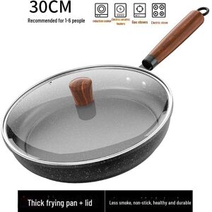 Wow Home Antihaftbeschichtete Bratpfanne Aus Medizinischem Stein Für Steak, Pfannkuchen Und Omeletts 30cm Frying Pan With Lid