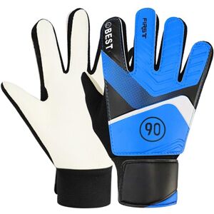 Saiian Kinder Latex Vollfinger Torwarthandschuhe Handschutz Fußball Torwart Fußballhandschuhe Blau 6