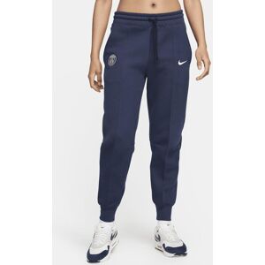 Paris Saint-Germain Tech Fleece Nike Fußball-Jogger mit mittelhohem Bund (Damen) - Blau