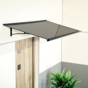 fensterversand.com Vordach Dortmund, Pultvordach, Aluminium, Glas, Anthrazit, mit integrierter Regenrinne, individuell konfigurierbar