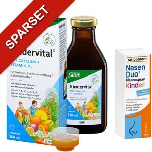 Kindervital mit Calcium + D3 Tonikum Salus + Nasenduo Nasenspray