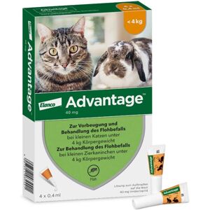 Advantage 40 mg für kl.Katzen und kl.Zierkaninchen