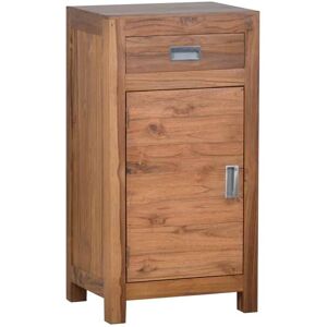 MiaMöbel Bad Unterschrank klein - Anschlag links Massivholz Teak Modern Indien Indisch