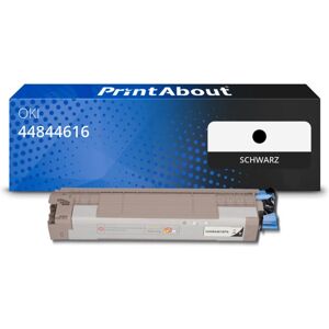 PrintAbout Toner kompatibel mit OKI 44844616 - Schwarz