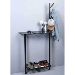 Pharao24.de Wandgarderobe aus Metall und Glas Ablage für Schuhe