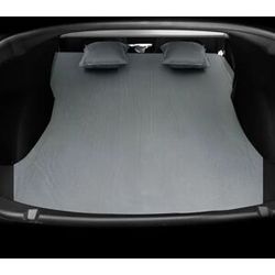 NONE Für Tesla Modell 3 Modell Y 2017-2023 Aufblasbare Luftmatratze Outdoor Camping Aufblasbare Spezielle Wildleder Stoff Auto reise Bett