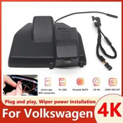CARBAOHUI Armaturenbrett 4K für Volkswagen VW ID.3 ID3 2024 2023 2022 2021 2020, Dashcam für Cupra Born, Autozubehör