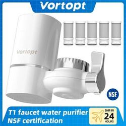 Vortopt Wasserhahn-Wasserfilter NSF International Certified, ein Satz mit 5 Filterkartuschen zur Reinigung von 400 Gallonen Wasser