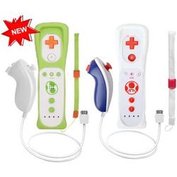 NONE 2-teiliger Controller für Wii-Fernbedienung Gamepad mit Motion Plus für Ninetend Wii/Wii U Wireless Gamepad für Wii-Spiele konsole