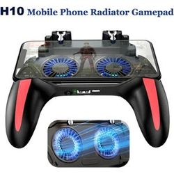 Kanlennys Room H10 4-Finger-Handy-Spielgriff mit Kühler, Zielschießen, Gamepad, Joystick-Controller für iOS, Android, Gaming-Zubehör