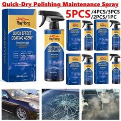 alloet 5-1PC 120ml Auto Beschichtung Hydrophobe Schutz Quick-Dry Auto Polieren Wartung Spray Wasser Abweisend Spray auto Zubehör