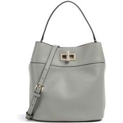 Furla Amelia M Bucket Handtasche aus Leder, grün