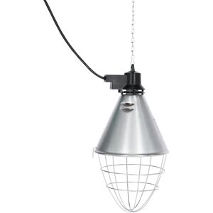 Kerbl Infrarot-Wärmestrahler Ø 21cm - Wärmelampe mit langem Schutzgitter, 5m Kabel