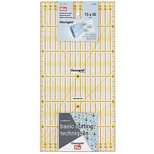 Prym Rollschneider-Lineal "Omnigrid", in cm-Einheit, Größe: 15 x 30 cm