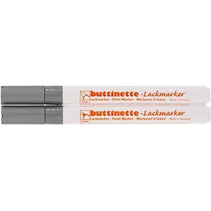 buttinette Lackmarker, silber, 2 Stifte