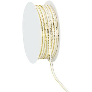 Satinband, creme-gold, 3 mm, 20 m