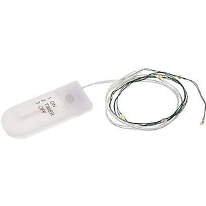LED Micro-Lichterkette mit Batteriekasten und Timer, 10 LEDs