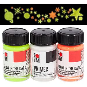 Marabu Glow in the Dark Set "Stars" 3x 15 ml