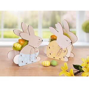 buttinette Bastel-Set "Hasenkörbchen", 2 Stück