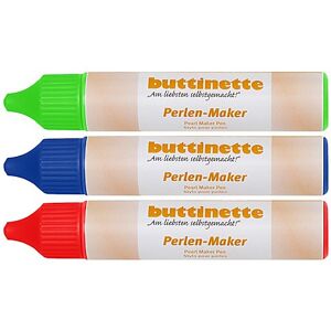 buttinette Perlen-Maker "Grundfarben" 3x 30 ml
