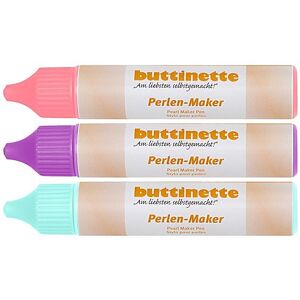 buttinette Perlen-Maker "Pastell", 3x 30 ml