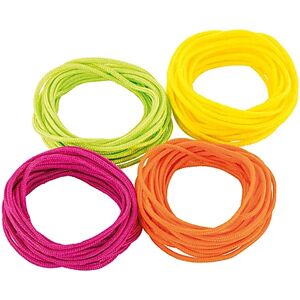 Paracord-Mix, neon, 2 mm Ø, 4x 3 m