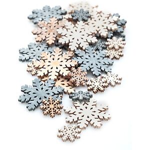 Streuteile "Schneeflocke", 2–4 cm, 36 Stück