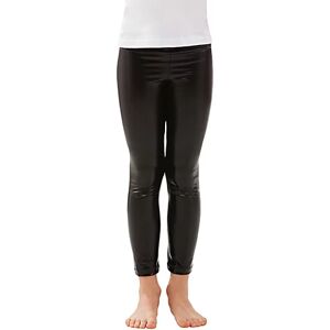 Kinder-Lack-Leggings, schwarz