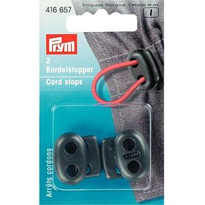 Prym Kordelstopper, schwarz, für Kordeln bis 5 mm Ø, Inhalt: 2 Stück
