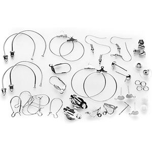 Ohrschmuck-Set, silber