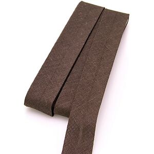 buttinette Baumwoll-Schrägband, dunkelbraun, Breite: 2 cm, Länge: 5 m