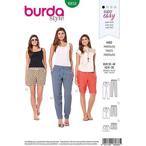 burda Schnitt 6938 "Hose mit Gummizug"