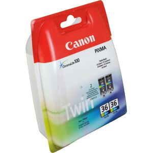 2 Canon Tinten 1511B018 CLI-36 4-farbig original