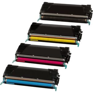 compatible 4 Ampertec Toner ersetzt Lexmark C5220K C M Y 4-farbig