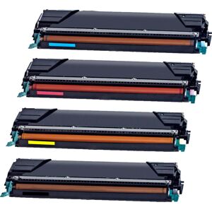 compatible 4 Ampertec Toner ersetzt Lexmark C748H1K C M Y 4-farbig