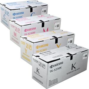 4 Kyocera Toner TK-5230 Multipack BK C M Y 4-farbig original