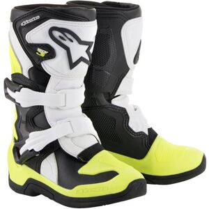 Alpinestars Tech 3S Kinder Motocross Stiefel - Schwarz Weiss Gelb - 28 - unisex